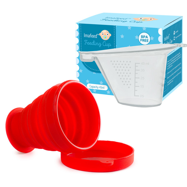 Feeding-cup-with-box-sterilizer-red-1
