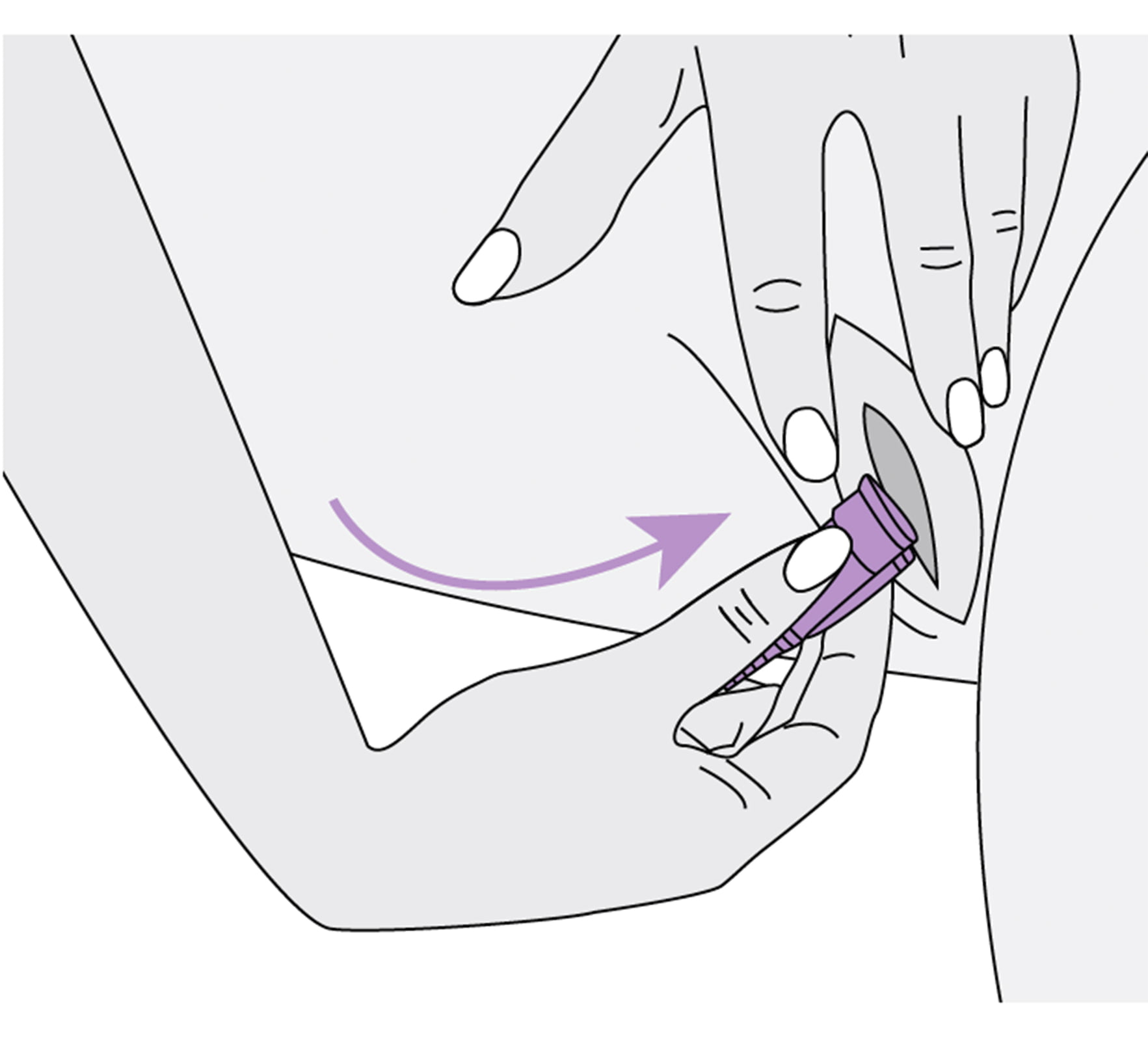 Inserting-menstrual-cup
