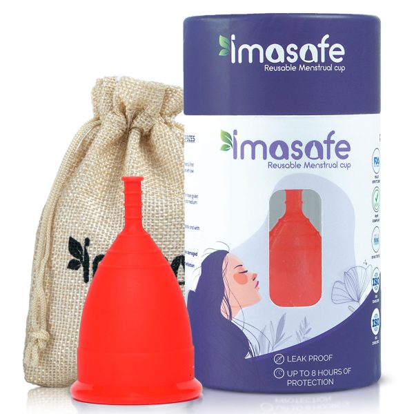 Imasafe-menstrual-cup-red