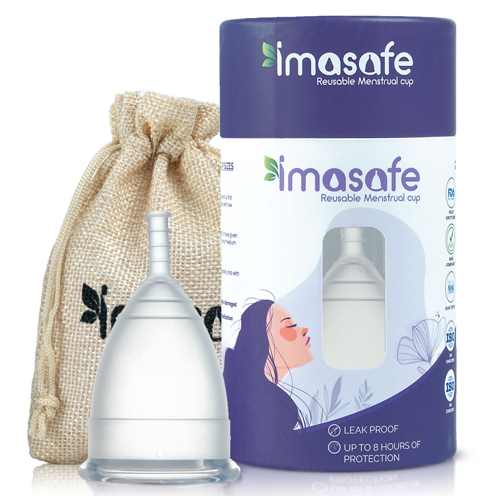 Imasafe™-menstrual-cup-transparent
