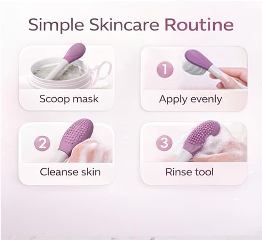 Multipurpose Silicone Face Brush 2-in-1