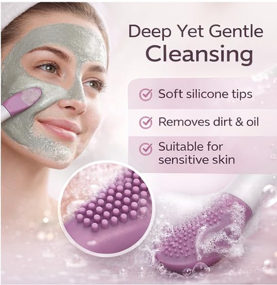 5163pxHIqeL Multipurpose Silicone Face Brush 2-in-1