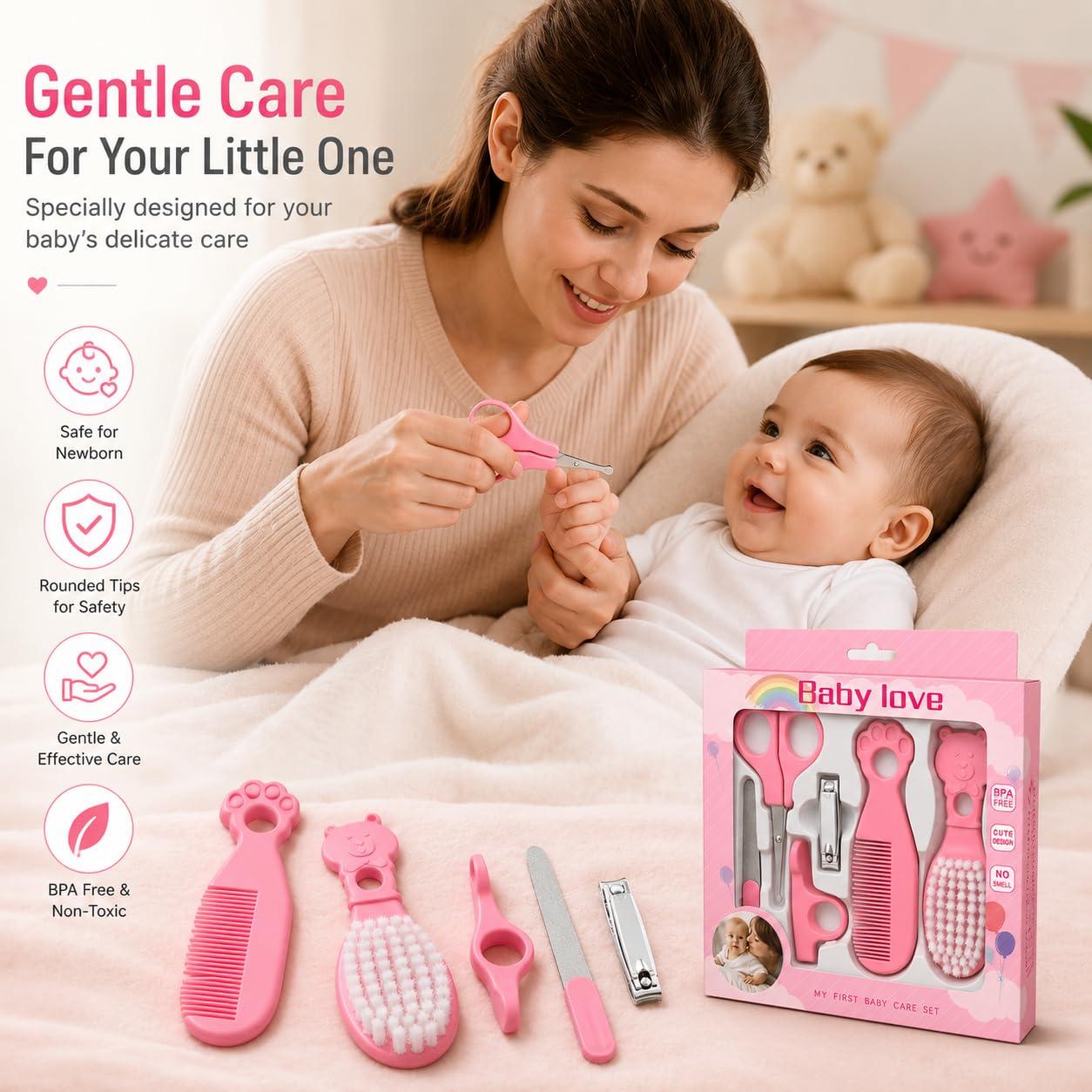 imasafe Baby Love 6-in-1 Baby Grooming Kit-2