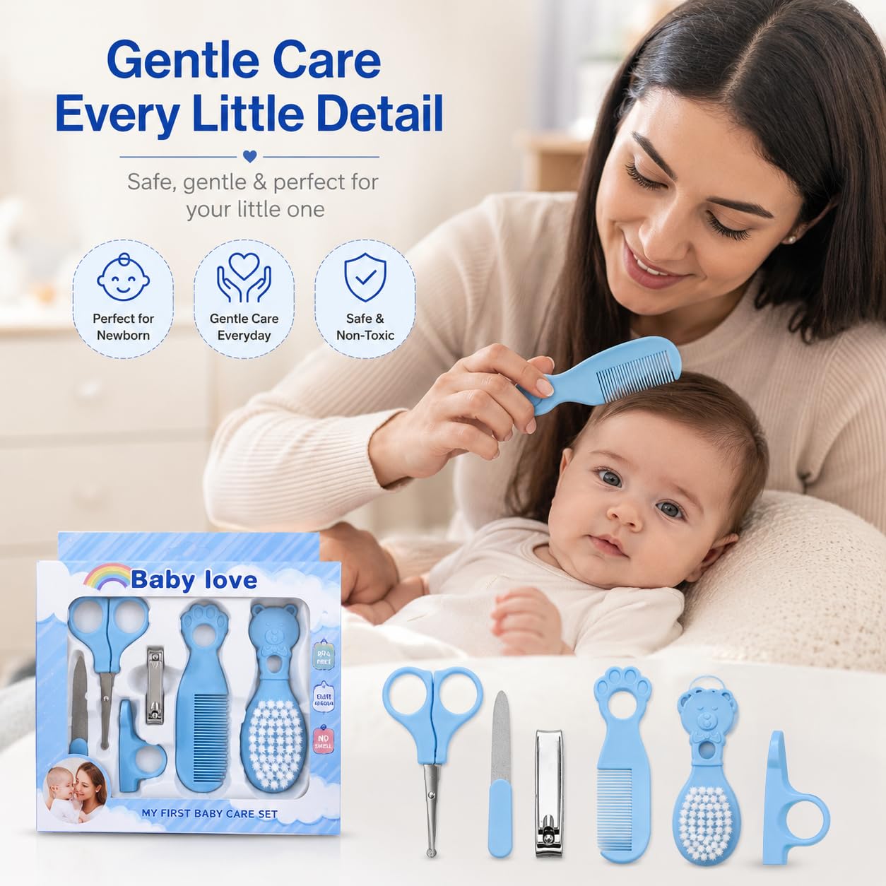 imasafe Baby Love 6-in-1 Baby Grooming Kit-2