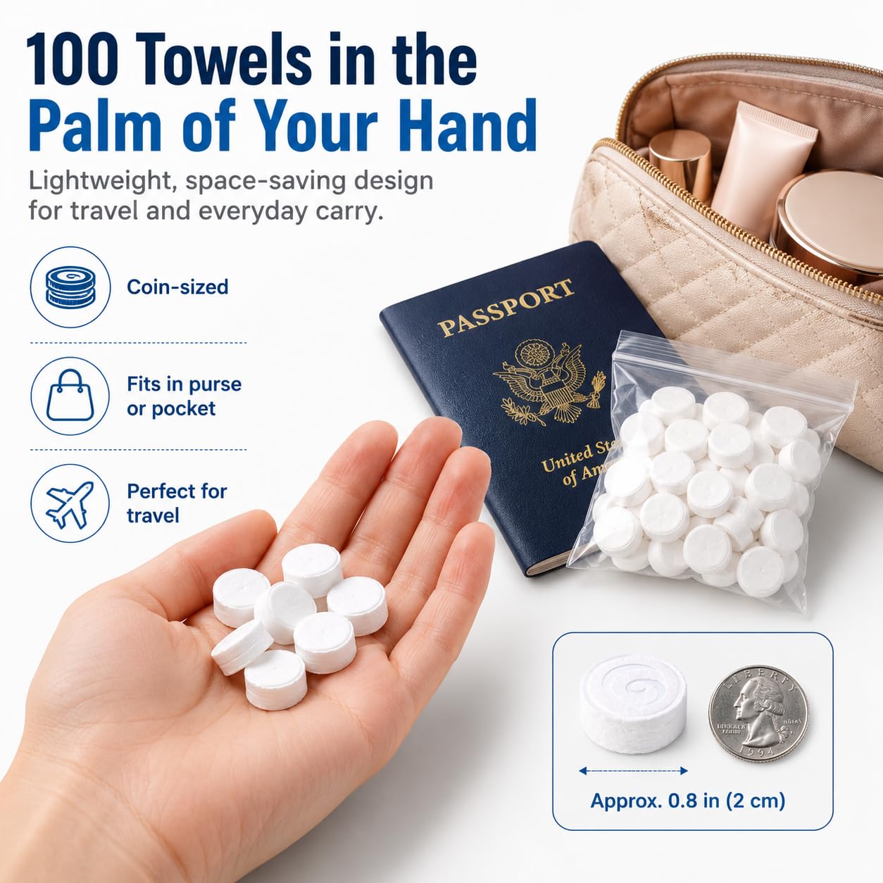 Imasafe Magic Coin Tissue Wipes