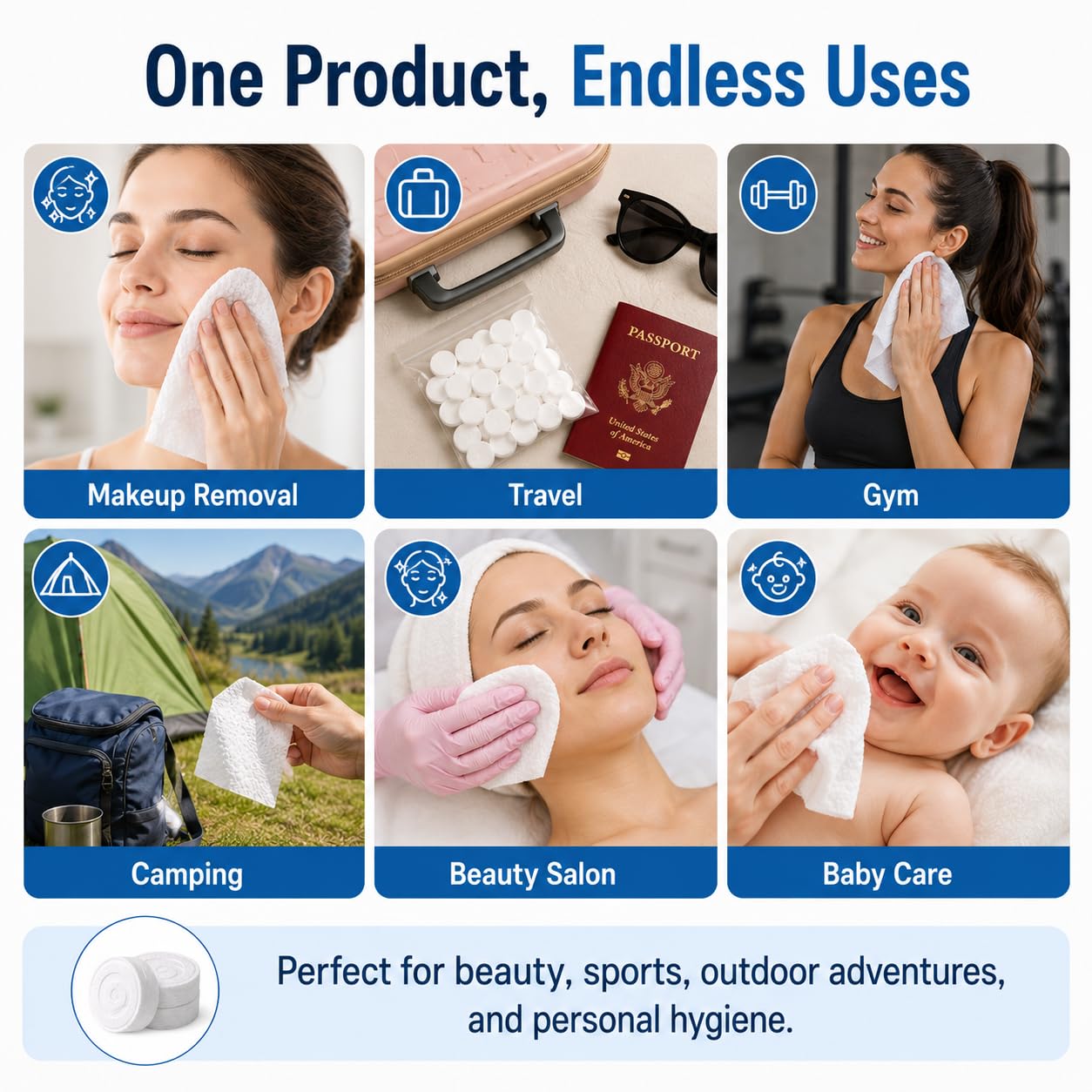 Imasafe Magic Coin Tissue Wipes