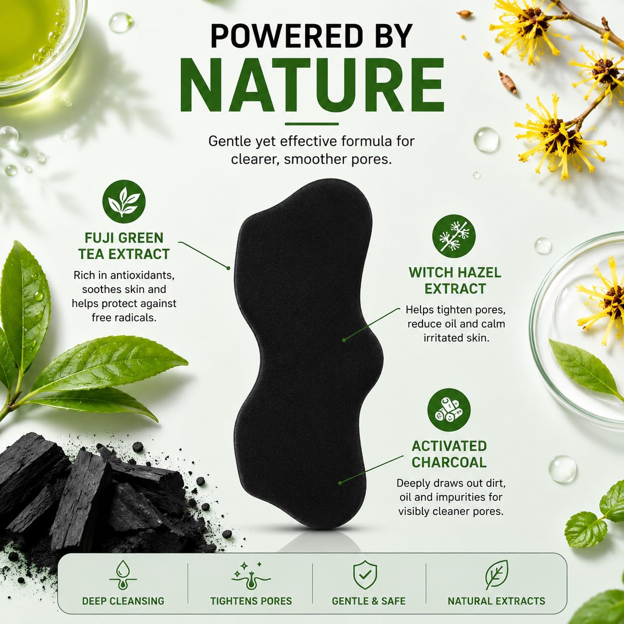 Bamboo Charcoal Nose Strips for Blackhead Removal