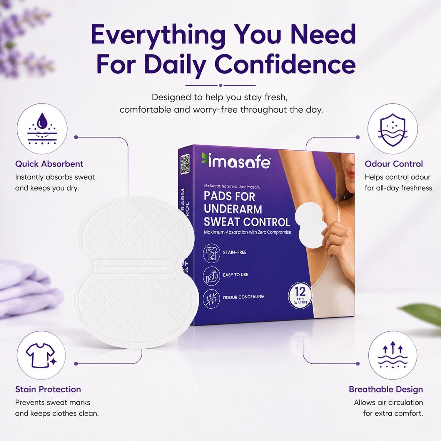 Underarm Sweat Pads - imasafe