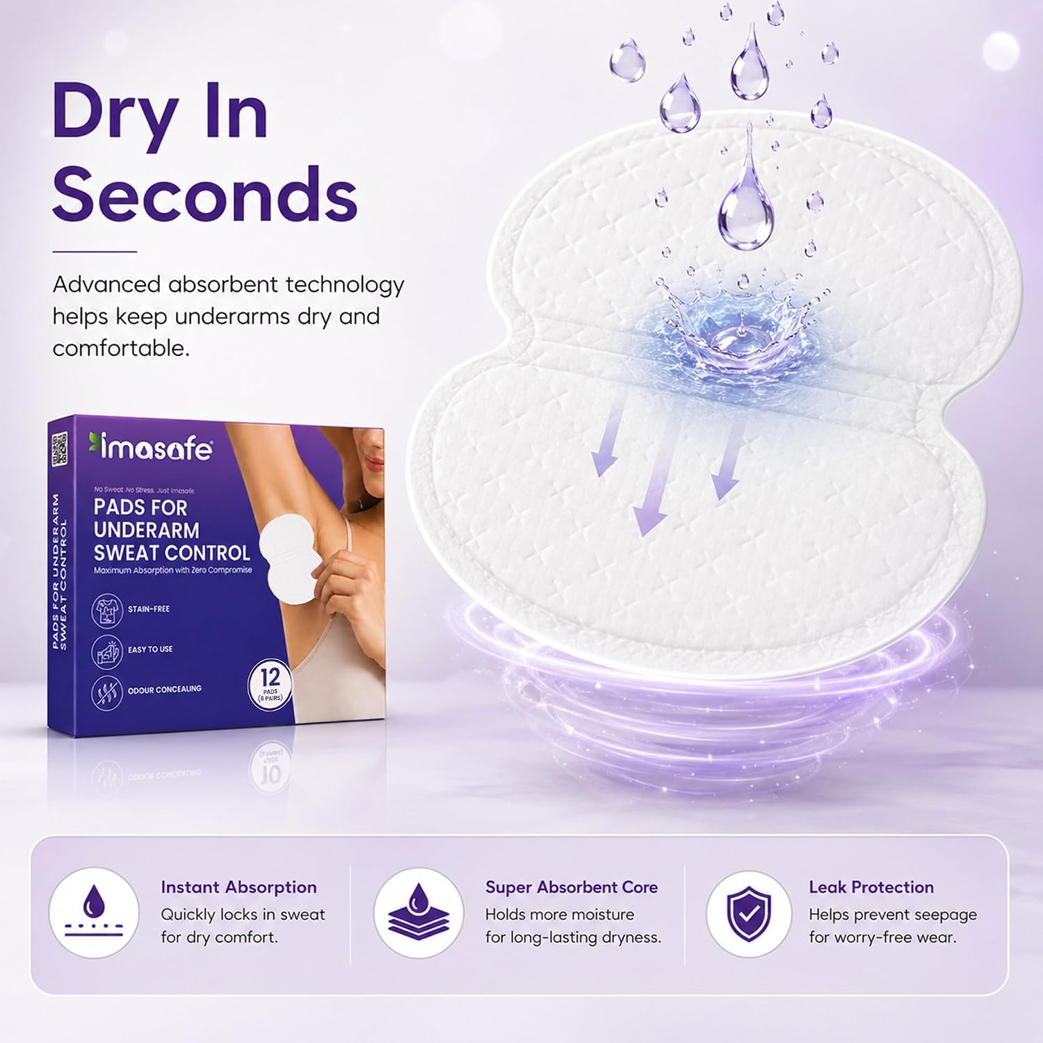 Underarm Sweat Pads - imasafe